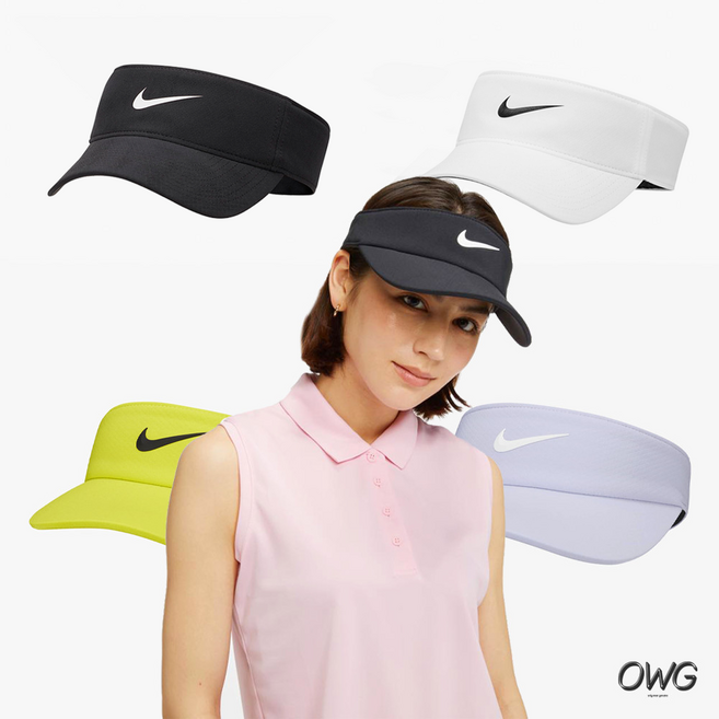나이키썬캡 바이저 에이스 에어로빌 나이키골프모자 테니스 드라이핏, 58, 1개