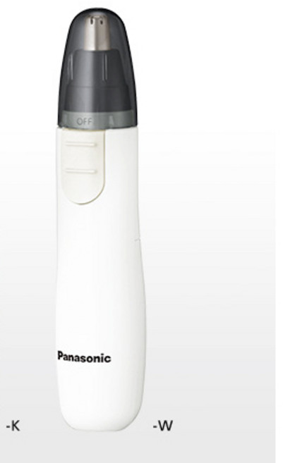 Panasonic 鼻毛刀 ER-GN12 日本製 雙刀刃設計 電池式, 白色, 1個
