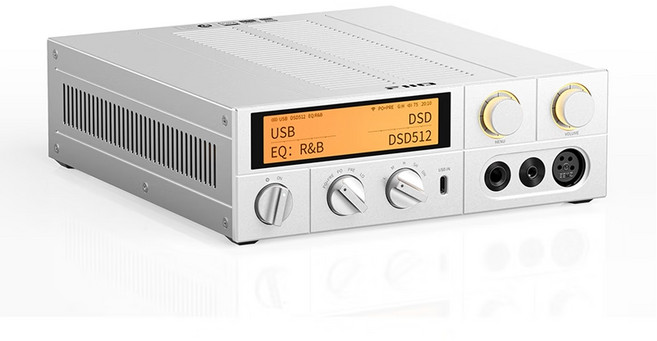 FiiO K17 HiFi 기함 데스크톱 디코드 헤드폰 증폭기 AK4191 듀얼 AK4499EX DAC, 실버