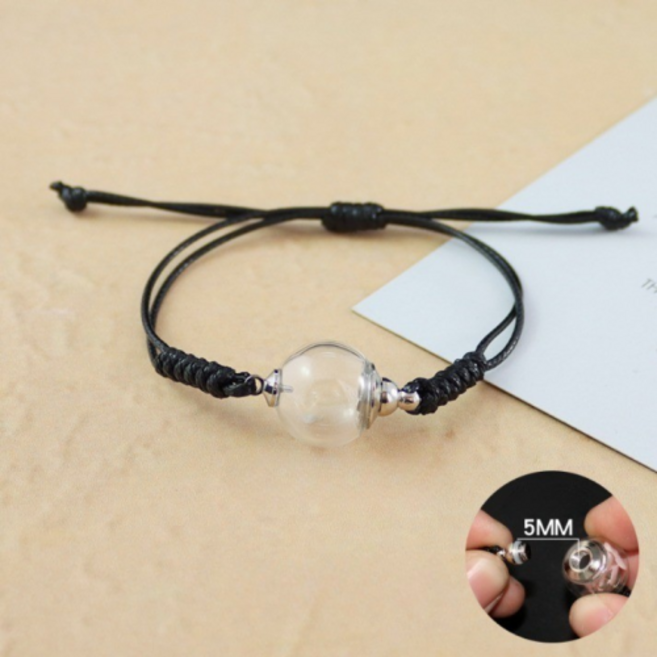 박하상점 반려동물 강아지 고양이 털 유골 스톤 유치 보관함 팔찌