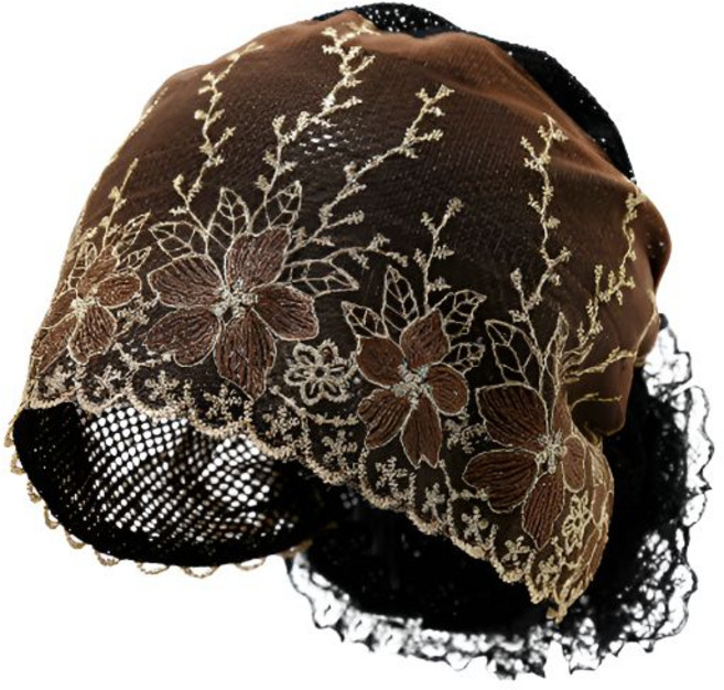 골든플라워 레이스 메쉬망사모자 두건모자 엄마모자 HA0505
