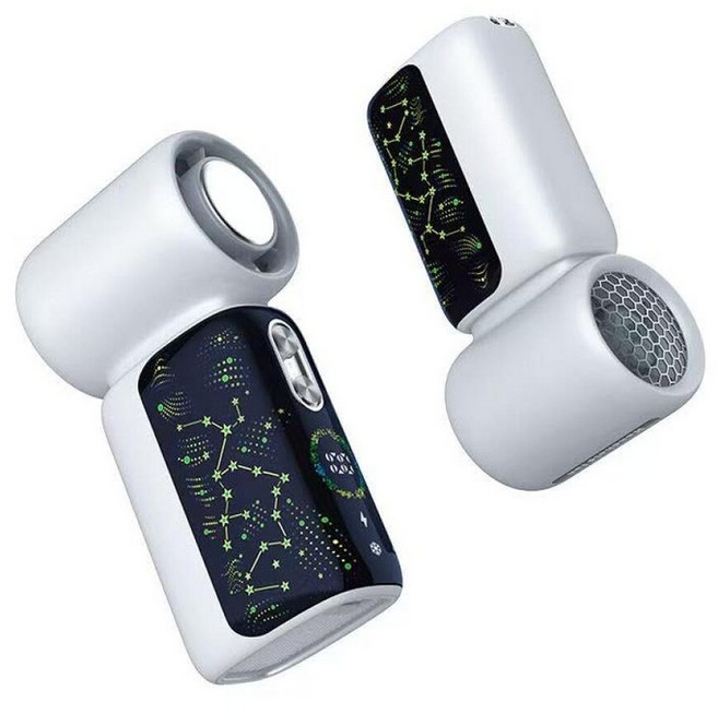 JUMGREEN Portable Fan 100 Speed Mini Handheld Fan with Turbo Cooling Function 3000mAh Battery F, White