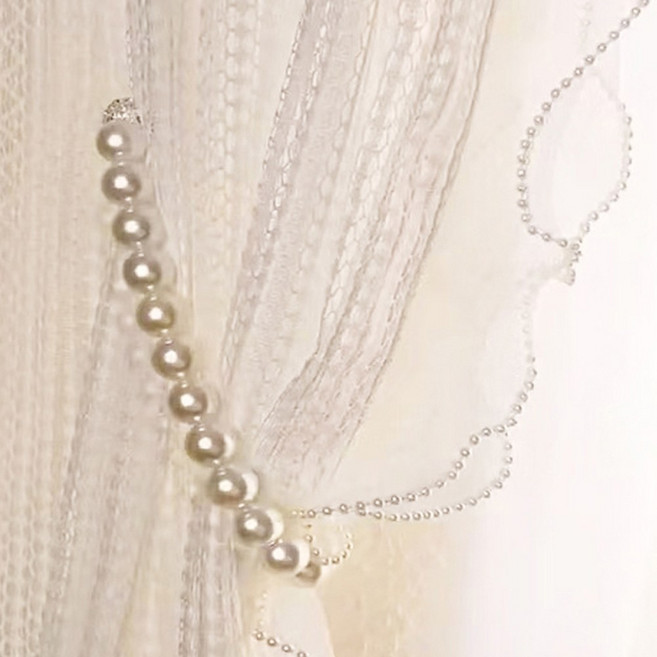 마그네틱 커텐끈 진주, 2개