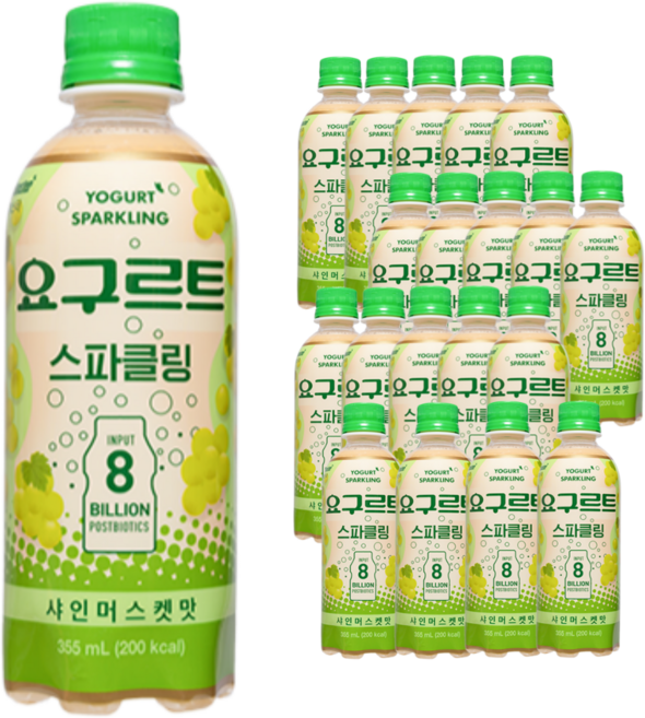 블링부스터 요구르트 스파클링 샤인머스켓맛, 20개, 355ml