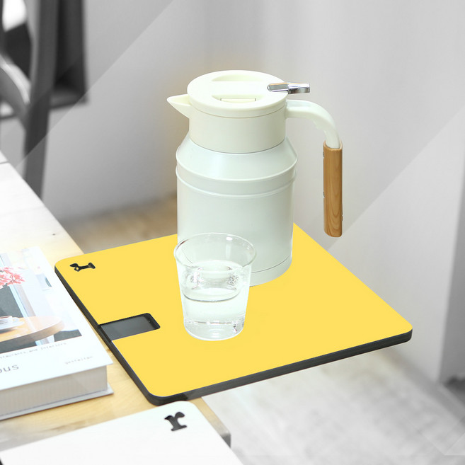 런메이크 확장형 보조테이블 책상연장선반 키보드받침대, S 사이즈 04.옐로우