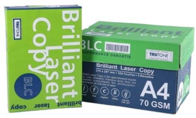 Trutone Brilliant Laser Copy BLC 影印紙 A4 70磅 500張 x 5包, 詳見包裝