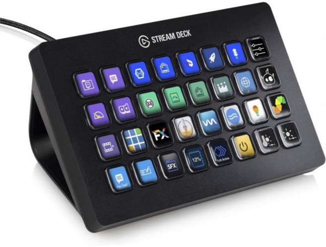 Elgato Stream Deck XL – Advanced Studio Controller 32개의 매크로 키 OBS Twitch YouTube 등과 같은 앱 및 소프트웨어의