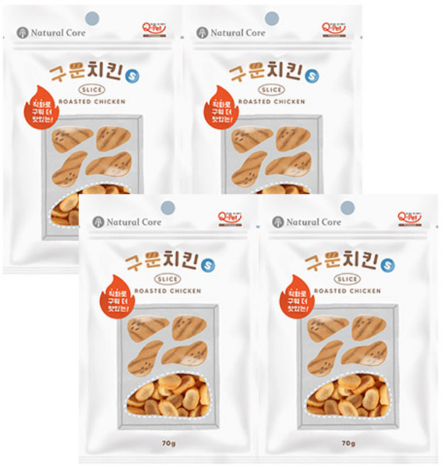 네츄럴코어 구운치킨, 70g, 4개