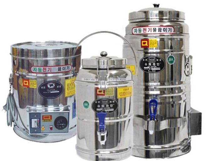 우성금속 보온 보냉 전기국통 전기 물끓이기 스텐모음, 2. 보온보냉물통(스텐) 8호 / 끓이기 X