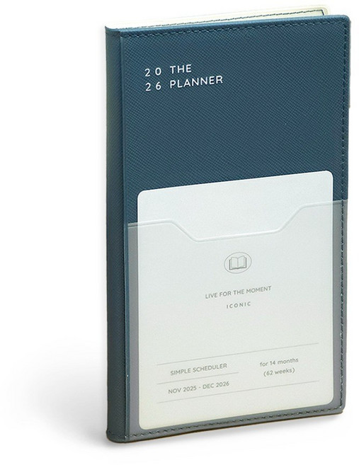 아이코닉 위클리 다이어리 스케줄러 2026 더 플래너 S, 0STEEL BLUE, 1개