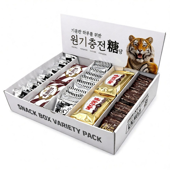 나나박스 사무실 탕비실 간식 과자 세트 2호, 1세트, 에너지바 쵸코하임 촉촉한초코칩 버터와플 빈츠