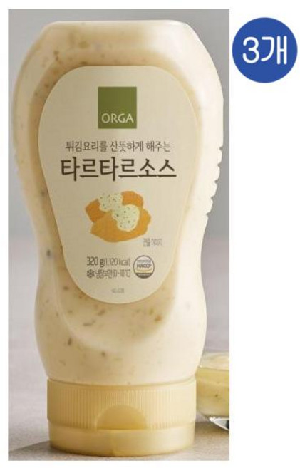 올가 타르타르소스 튀김요리를 산뜻하게, 3개, 320g