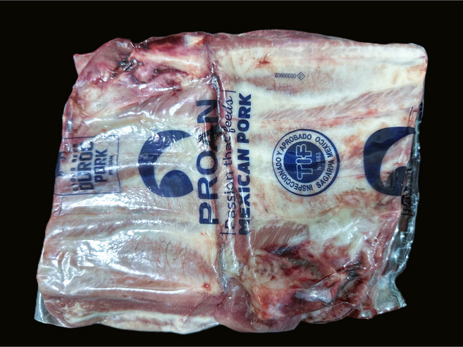돼지갈비 돈갈비 11kg이상 냉동 원물 프로안 PROAN 멕시코산 식당 도매 가공 업소용 수입돼지고기 갈비, 1박스, 12.52kg