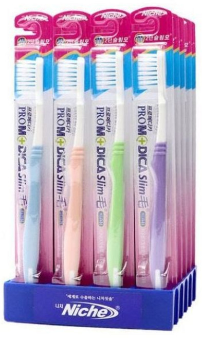 (국산) 듀아드 니치 프로메디카슬림 칫솔 약국용 20개 hib*23246ch, 상세 설명 참조, 1