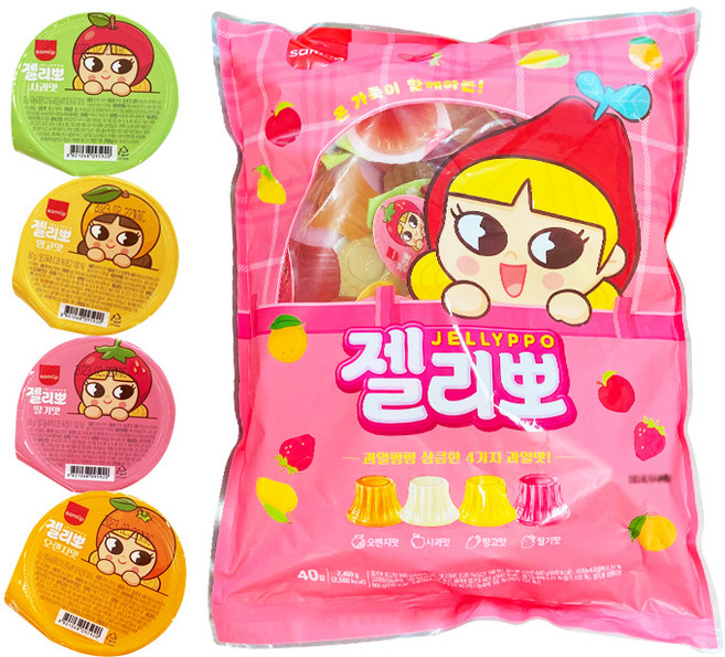 삼립 젤리뽀 40p, 2.4kg, 4세트