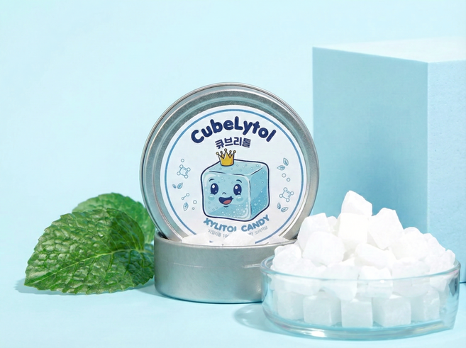 큐브리톨 자일리톨 캔디 무설탕 사탕 식후 입가심 오리지날, 1개, 70g