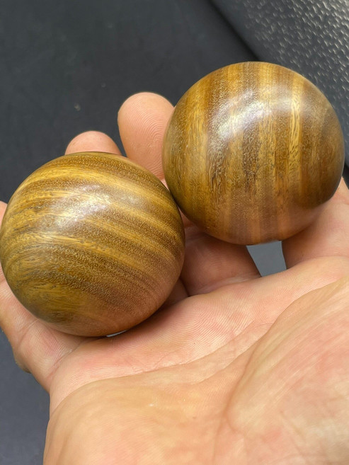 綠檀水波紋按摩手球 5.0尺寸 健身 練手