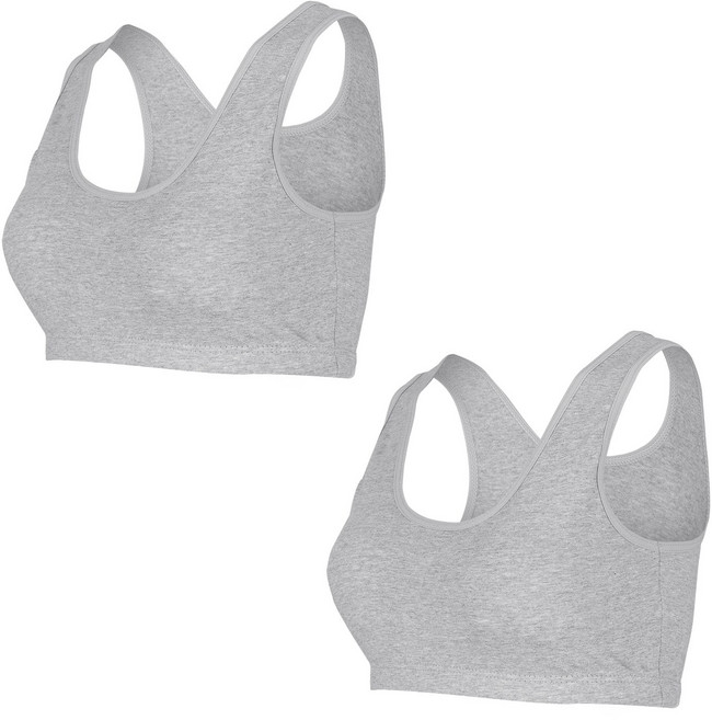 젝시나인 면스판 인밴드 노와이어 빅사이즈 스포츠브라 2p 세트 XND9412