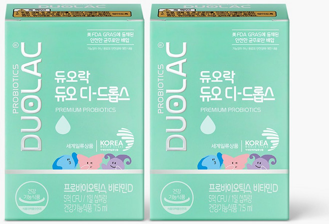 듀오락 듀오 디 드롭스, 7.5ml, 2개