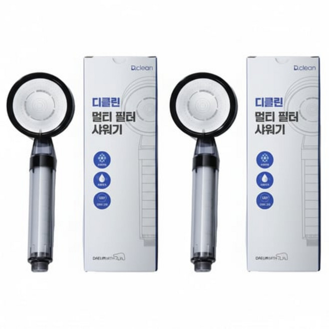 대림바스 디클린 필터 샤워기, 2개, 민트색(MI)