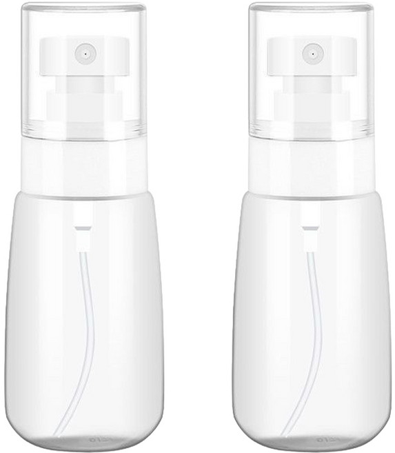 미스트 여행용 안개분사 스프레이 용기, 60ml, 2개, 투명