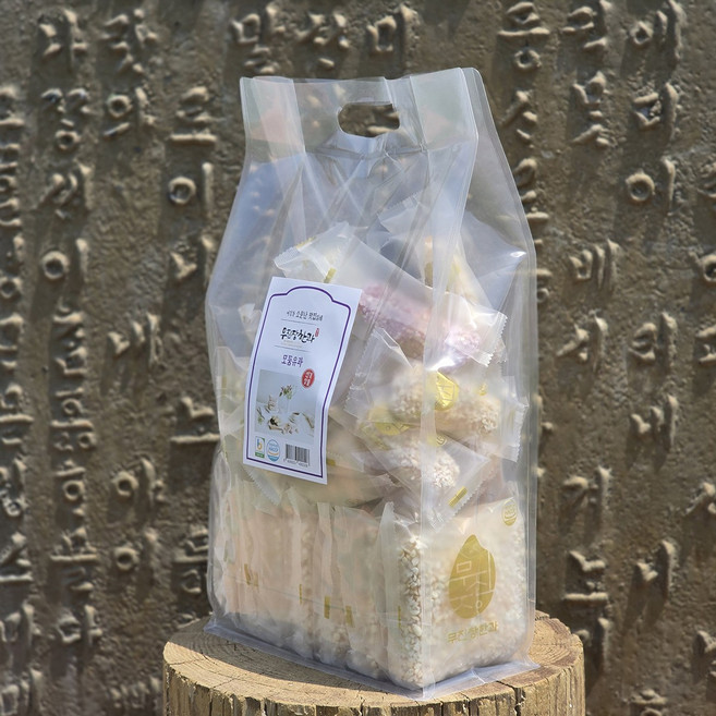 강릉 무진장 한과 유과 산자 못난이 400g 개별포장, 1개