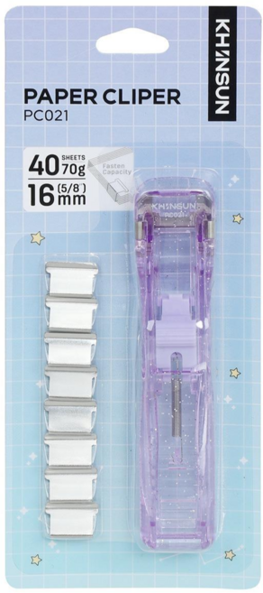 에버샵 페이버 날클립 클립퍼 푸셔 문서정리 스테이플러 대체, 1개, 1개입, 중간