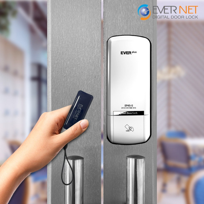 에버넷 샷시문 전용 도어락 EP50 번호전용 번호+카드 타입 고객직접설치, EP50-S (번호+카드)