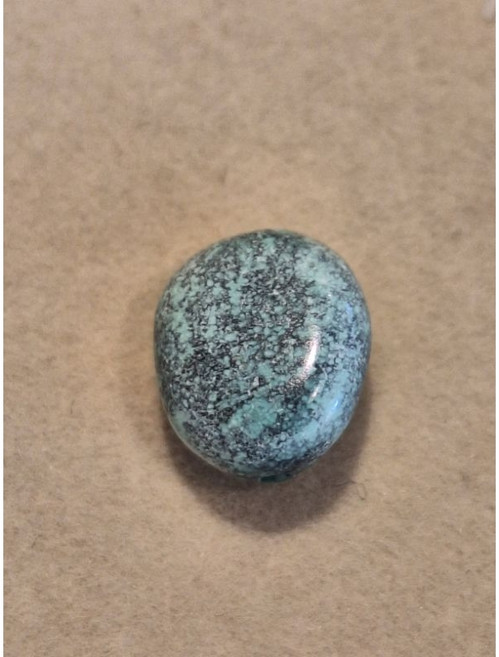湖北原礦綠松石隨形珠 湖水藍綠灑墨紋理