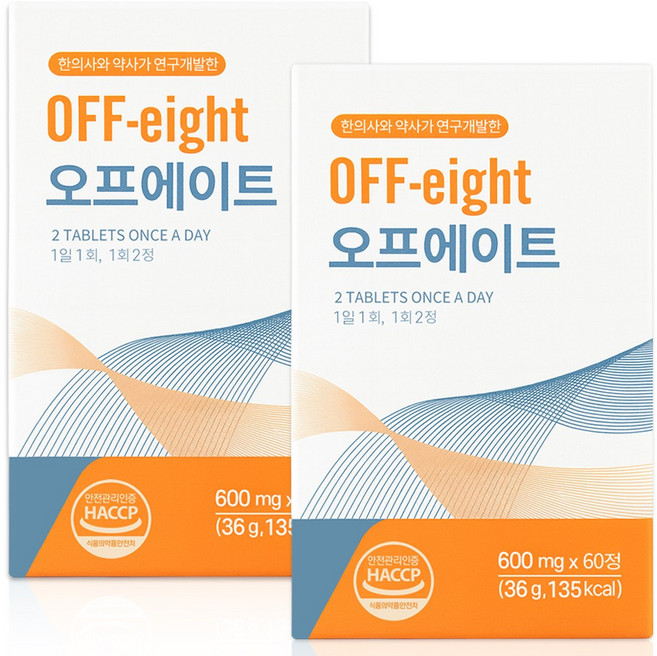 오프에이트 브로멜라인 고함량 85% 녹차추출물 첨가, 2개, 60정