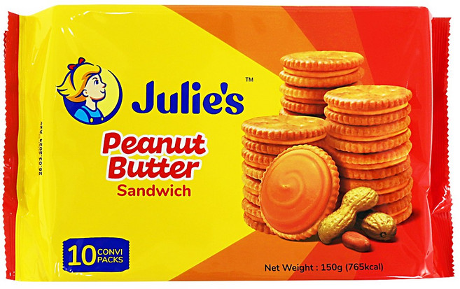 줄리스 피넛버터 샌드위치 150g, 1개