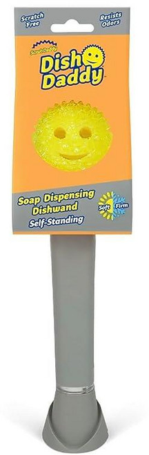 스크럽대디 [100%정품] 청소용품 Scrub Daddy 셀프 스탠딩 비누 디스펜싱 행주봉 실버, 1개