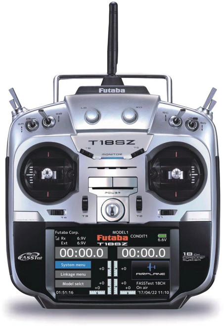 후타바 T18SZ 18채널 조종기 + R7008SB 수신기 세트 / Futaba T18SZ Controller + R7008SB, 검정, 1개, 모드 2(양쪽텐션)