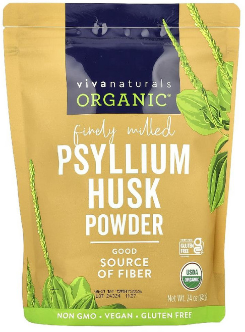 비바내츄럴스 차전자피 껍질 파우더, 136 Servings (Pack of 1), 680g, 1개