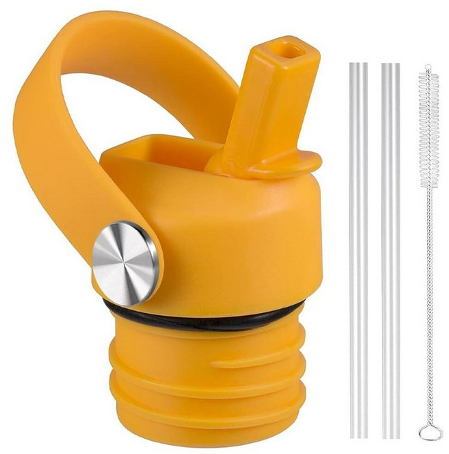 하이드로플라스크용 빨대 뚜껑 및 실리콘 부츠 Hydro Flask 45.9ml(18 21 24온스) 표준 입구용 빨대가 있는 뚜껑 HydroFlask용 리필용 스포츠 캡, 불가사리
