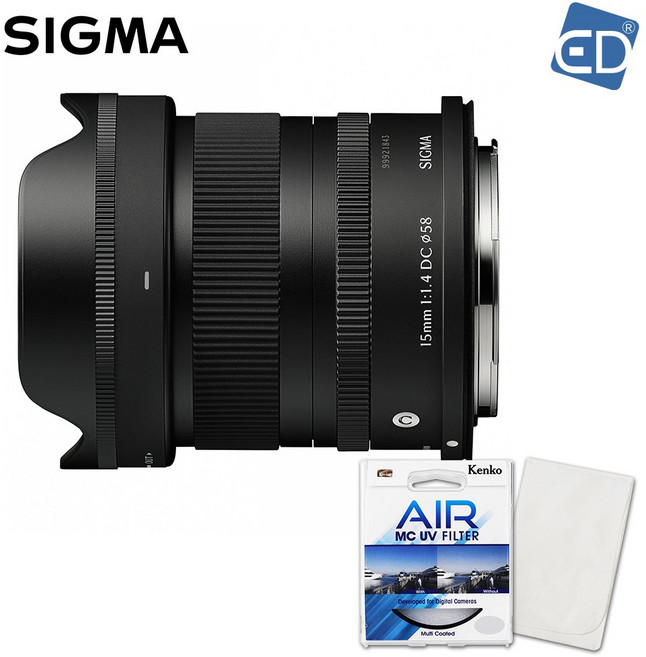 시그마 정품 C 15mm F1.4 DC 캐논 RF +켄코필터+포켓융 /ED, C 15mm F1.4 DC (RF)