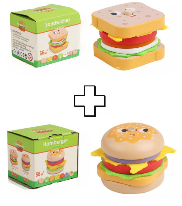 아리앤피노 1+1 유아원목퍼즐 장난감 소근육 발달, 1개