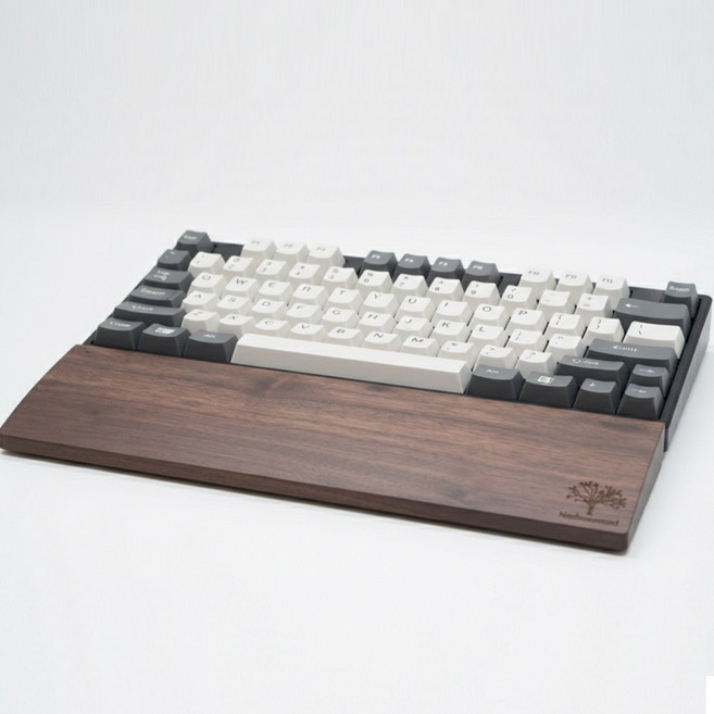 늘솜우드 월넛 원목 키보드 팜레스트 손목 받침대 데스크 마우스 패드 보호대, 1개, 폭100mm길이430mm