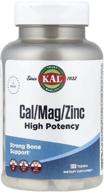 KAL Cal Mag 아연 하이포텐시 100정, 1개 - 쿠팡
