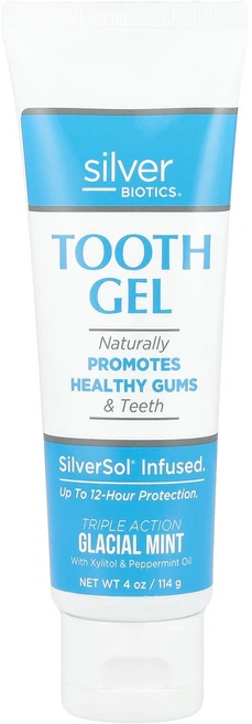American Biotech Labs Silver Biotics® Tooth Gel Glacial Mint 4 oz 114 g, American Biotech Labs, Silver, 1개 - 쿠팡