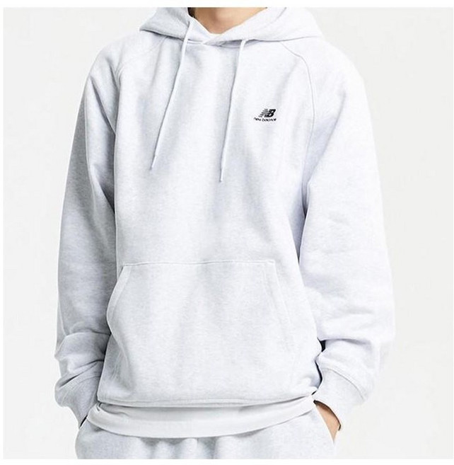 뉴발란스 UNI Athletics 기모 후드티 NBN0D41913 라이트그레이