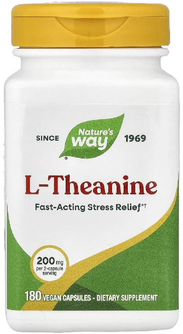 네이처스웨이 엘 테아닌 Natures Way L Theanine 100mg 180정, 1개 - 쿠팡