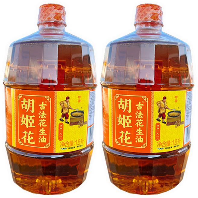 천천중국식품 중국 후지화 땅콩기름, 2개, 1.8L
