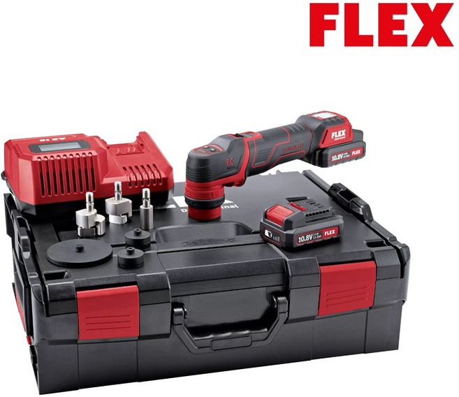 FLEX 플렉스 픽시 PXE80 10.8 - EC 2.5 세트 듀얼 자동차 무선 코드리스 소형 미니 광택기 연마