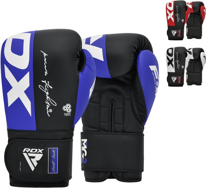 링사이드코리아 RDX 렉스 스파링 글러브 / 손목이중 고정 MMA 권투 킥복싱 장갑, 블루/블랙, 1세트
