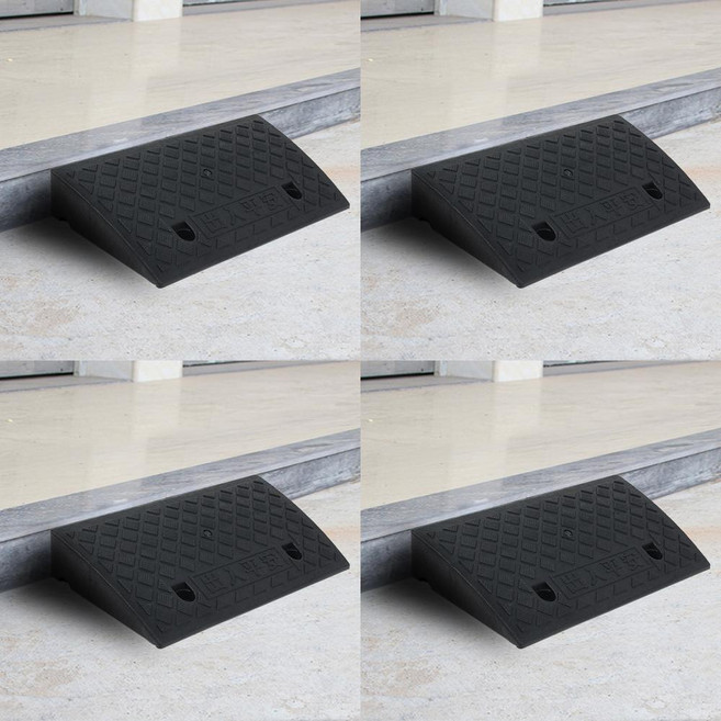 진입판 휠체어 50x27x9cm 블랙 계단진입판 문턱진입판 휠체어경사로 경사로방지턱 장애인경사로, 1