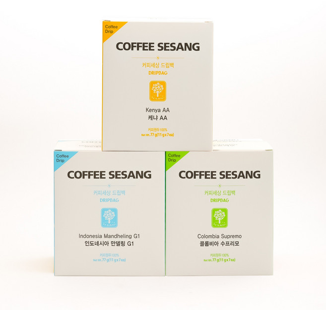 커피세상 드립백커피 핸드드립 3세트 11g 21개입