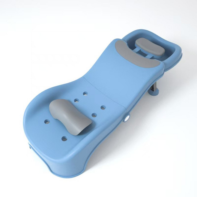 쥬니어 샴푸의자 임산부 성인용 목욕 머리감는의자, 블루, 1개, 코리스블루