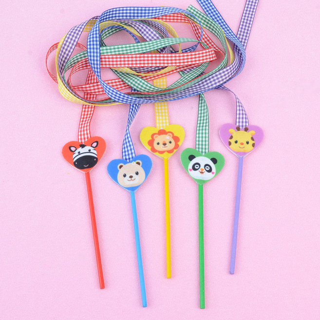 체크 리본막대 만들기 재료모음 어린이집 유치원 음률놀이 미술놀이, 1세트