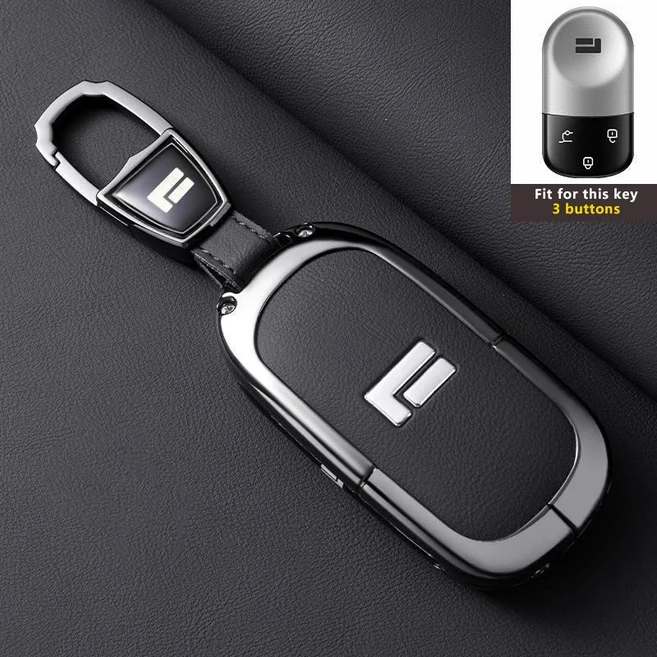 Polestones ROX 01 Jishi 자동차 스타일링 원격 장식 커버 쉘 키 체인 홀더 액세서리에 대한 아연 합금 케